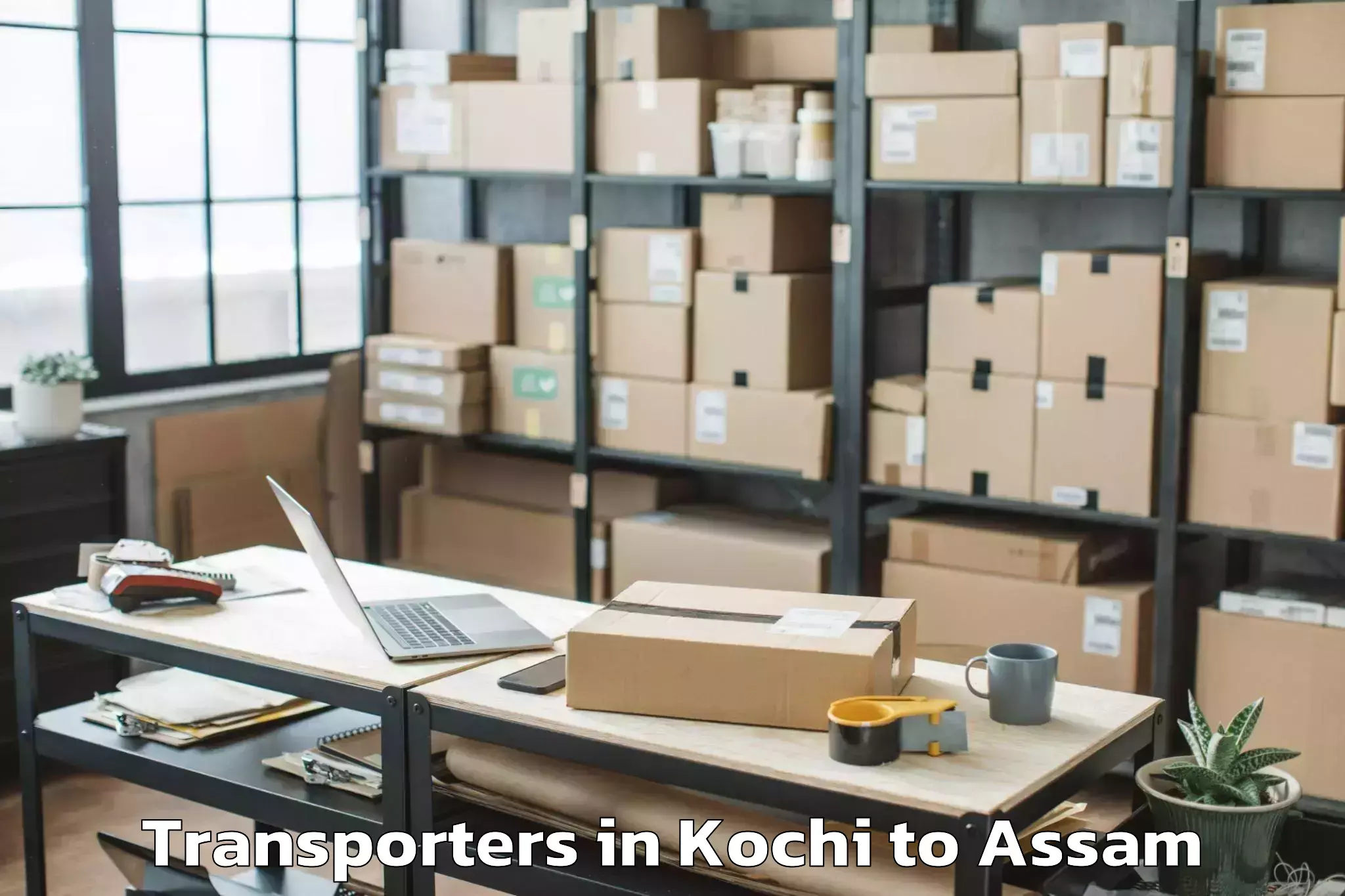 Reliable Kochi to Guwahati Airport Gau Transporters